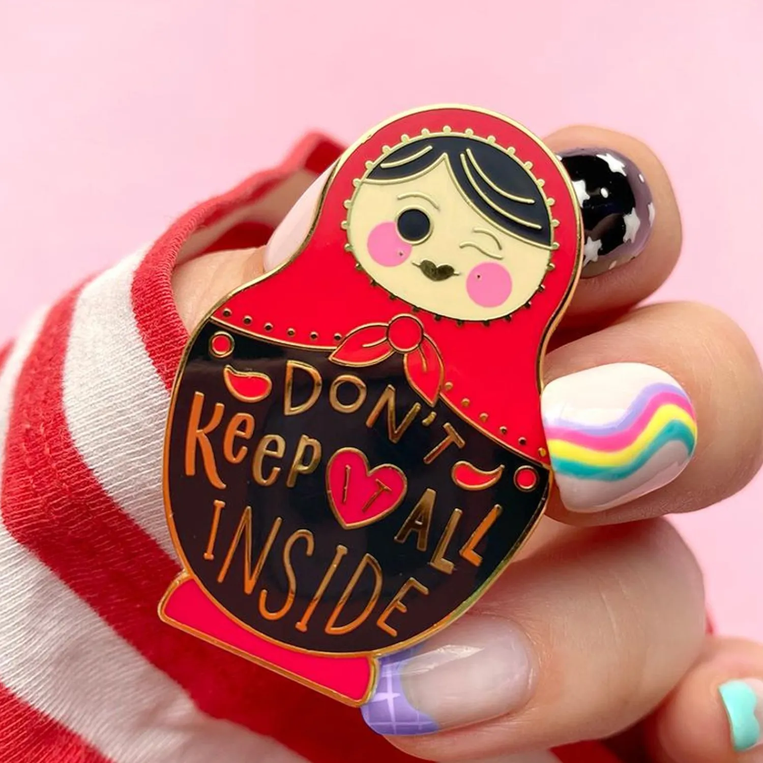 Don'T Keep It All Inside Enamel Pin^Erstwilder