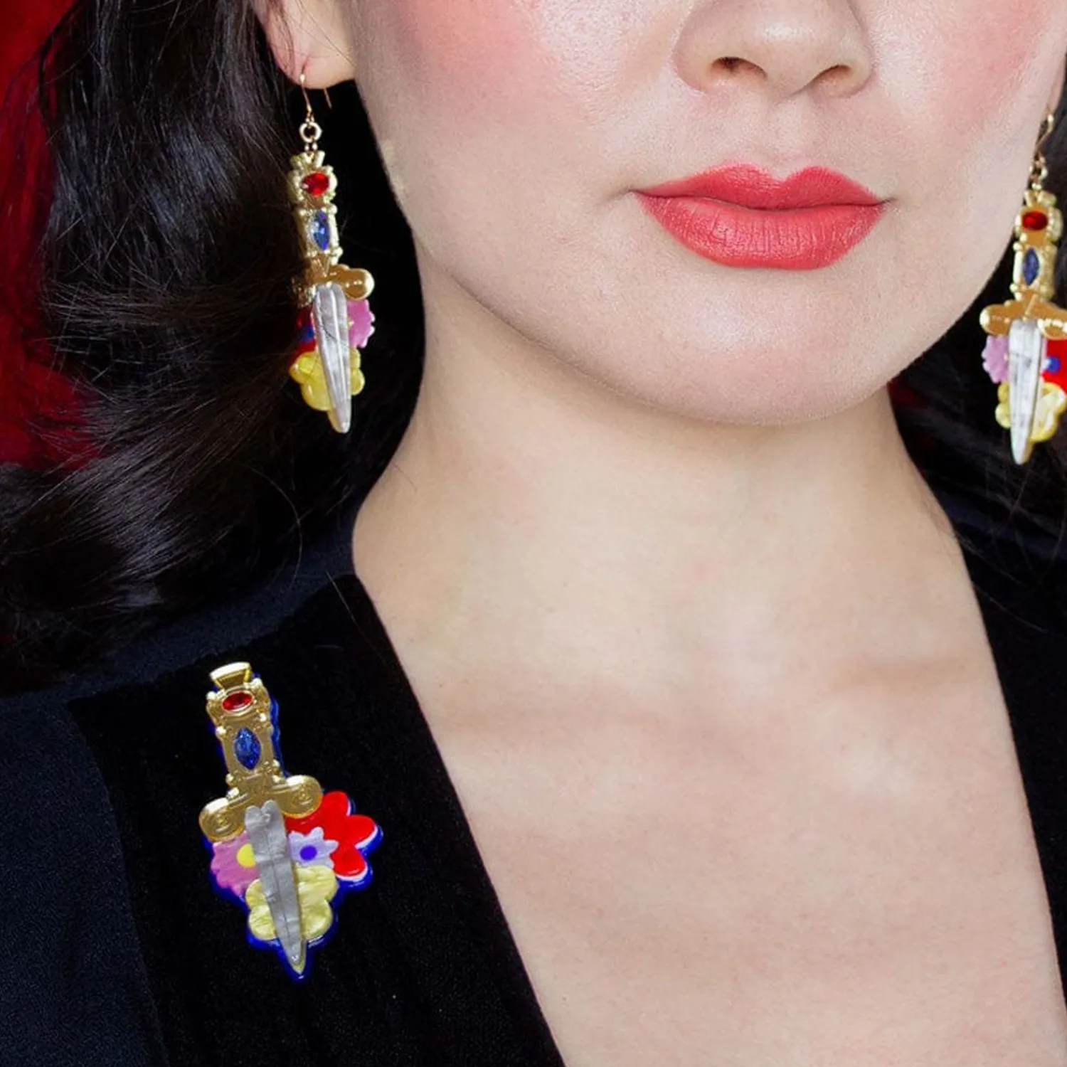 Double-Edged Delight Brooch^Erstwilder Hot