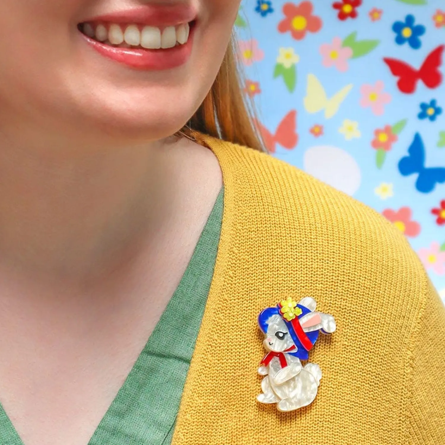 Easter Bunny Brooch^Erstwilder New