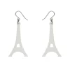 Eiffel Tower Solid Resin Drop Earrings - White^Erstwilder Sale