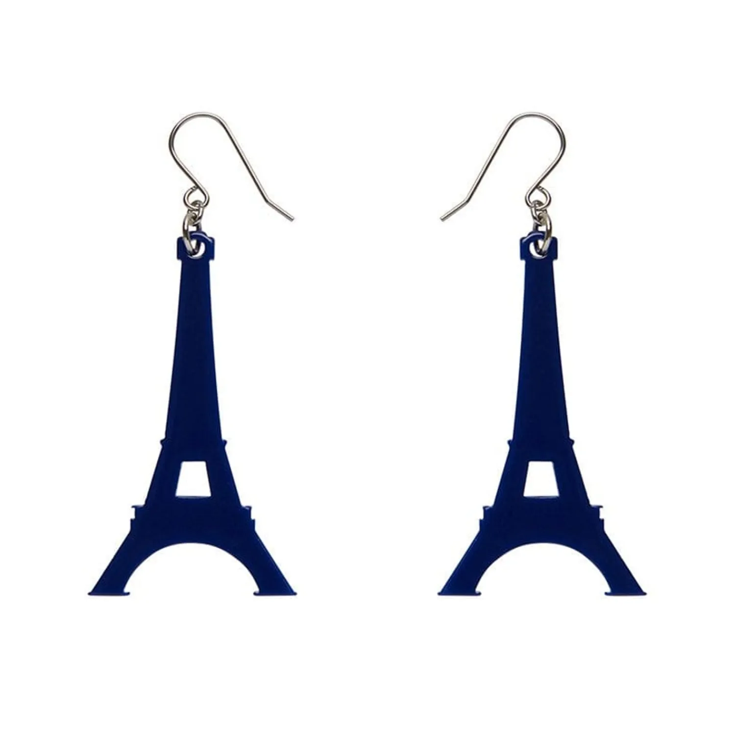 Eiffel Tower Solid Resin Drop Earrings - Blue^Erstwilder Outlet