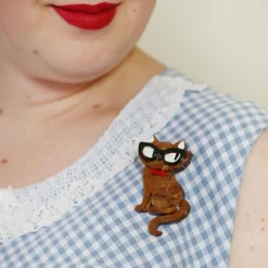 Elissa The Indie Cat Brooch^Erstwilder New
