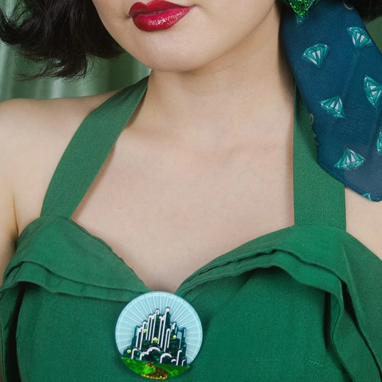 Emerald City Brooch^Erstwilder