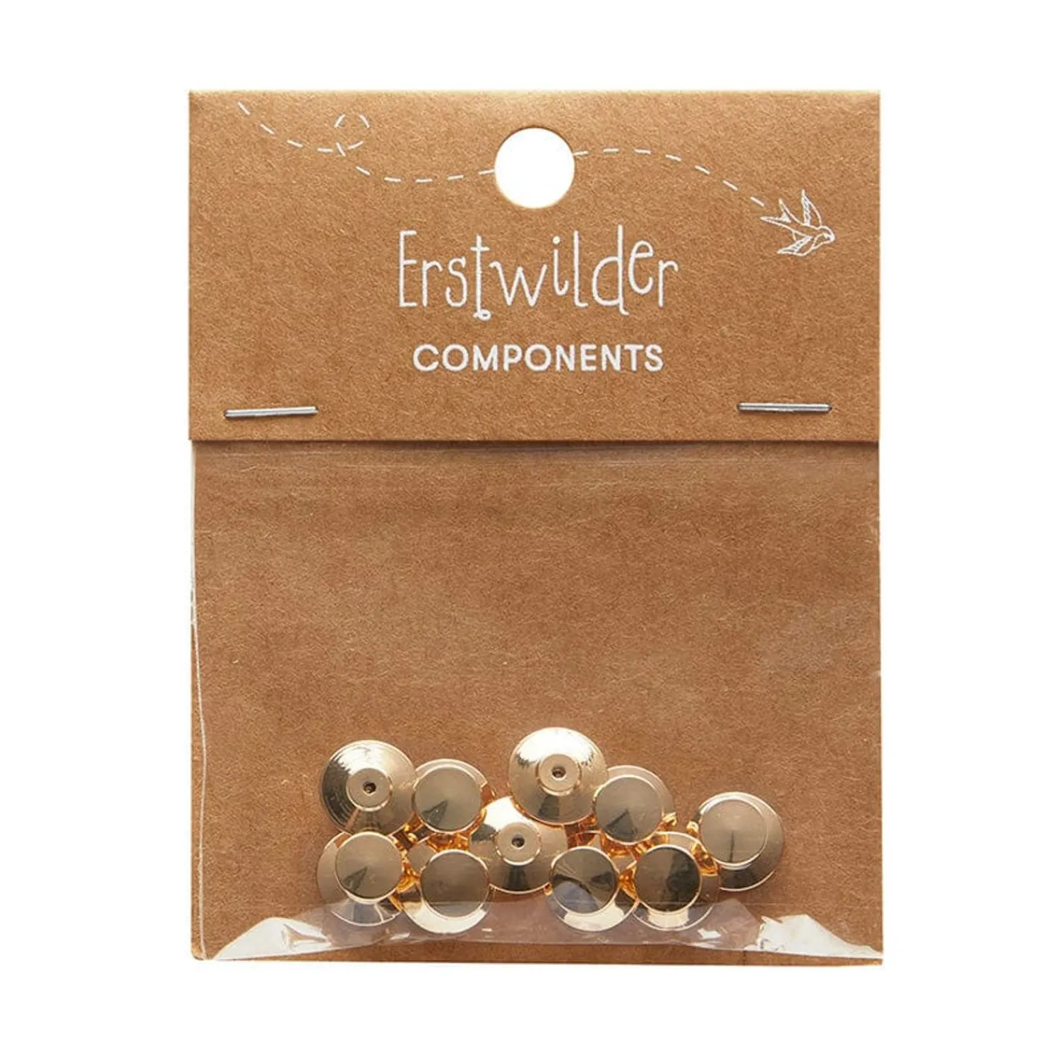 Enamel Pin Metal Locking Clasp 10-Pack - Gold^Erstwilder Sale
