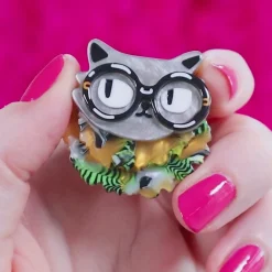 Feathered And Framed Mini Brooch^Erstwilder Sale
