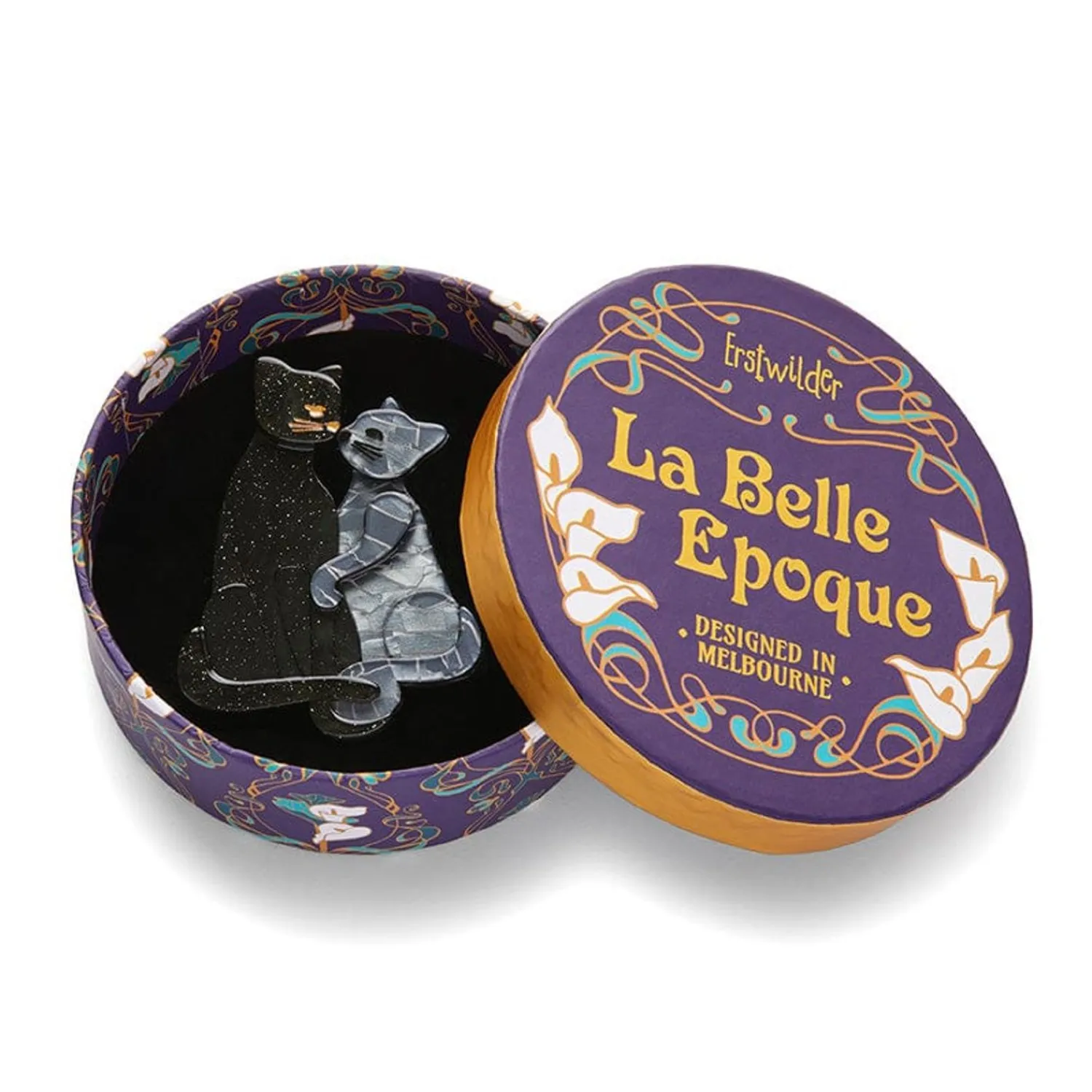 Feline Embrace Brooch^Erstwilder