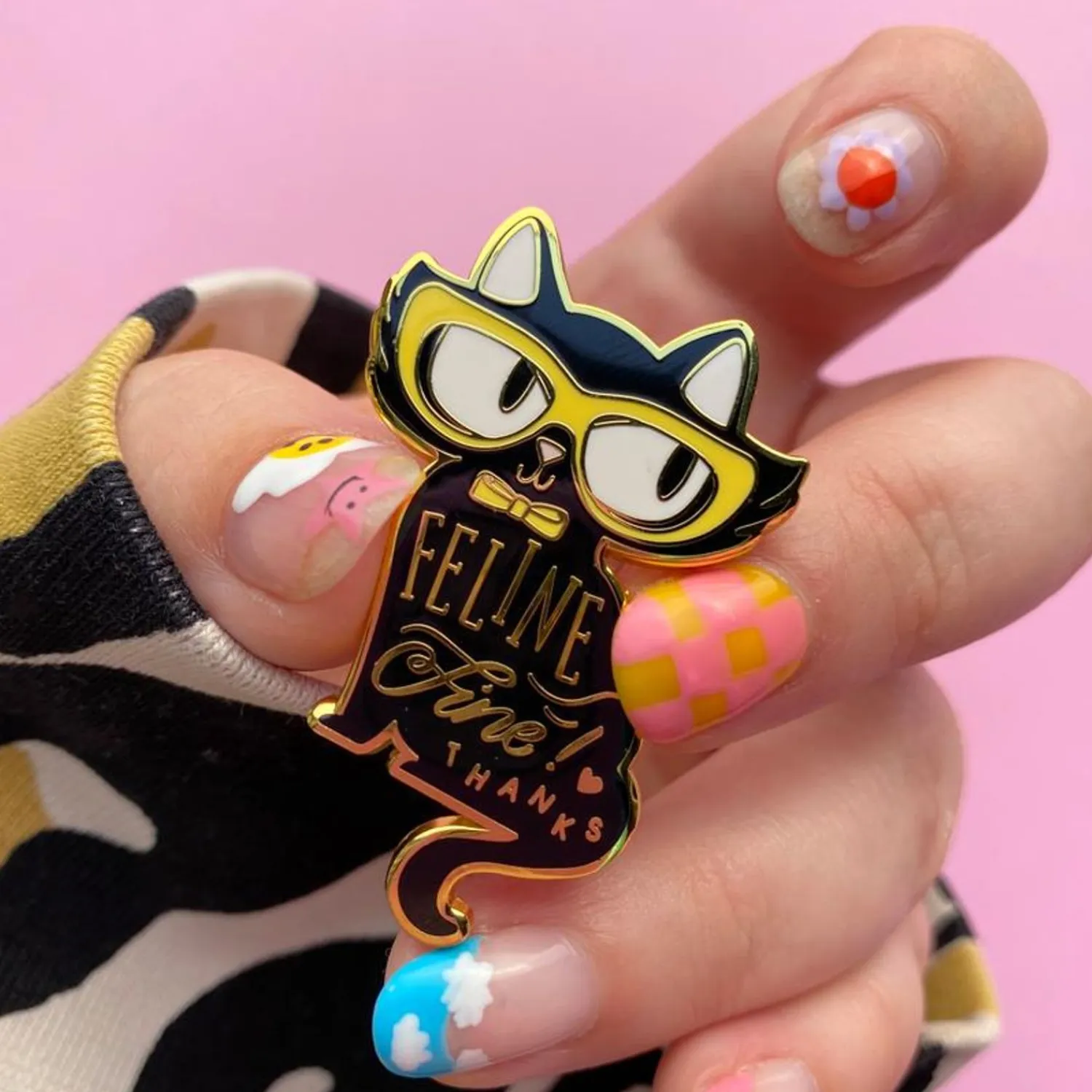 Feline Fine Enamel Pin^Erstwilder Sale