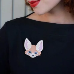 Finnicky Fennec Fox Brooch^Erstwilder Outlet