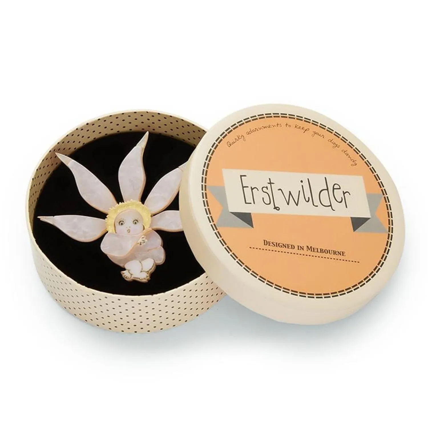Flannel Flower Brooch^Erstwilder Online
