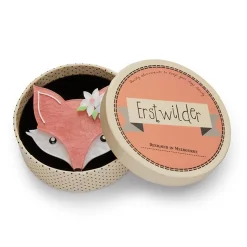 Flora Fox Face Brooch^Erstwilder New