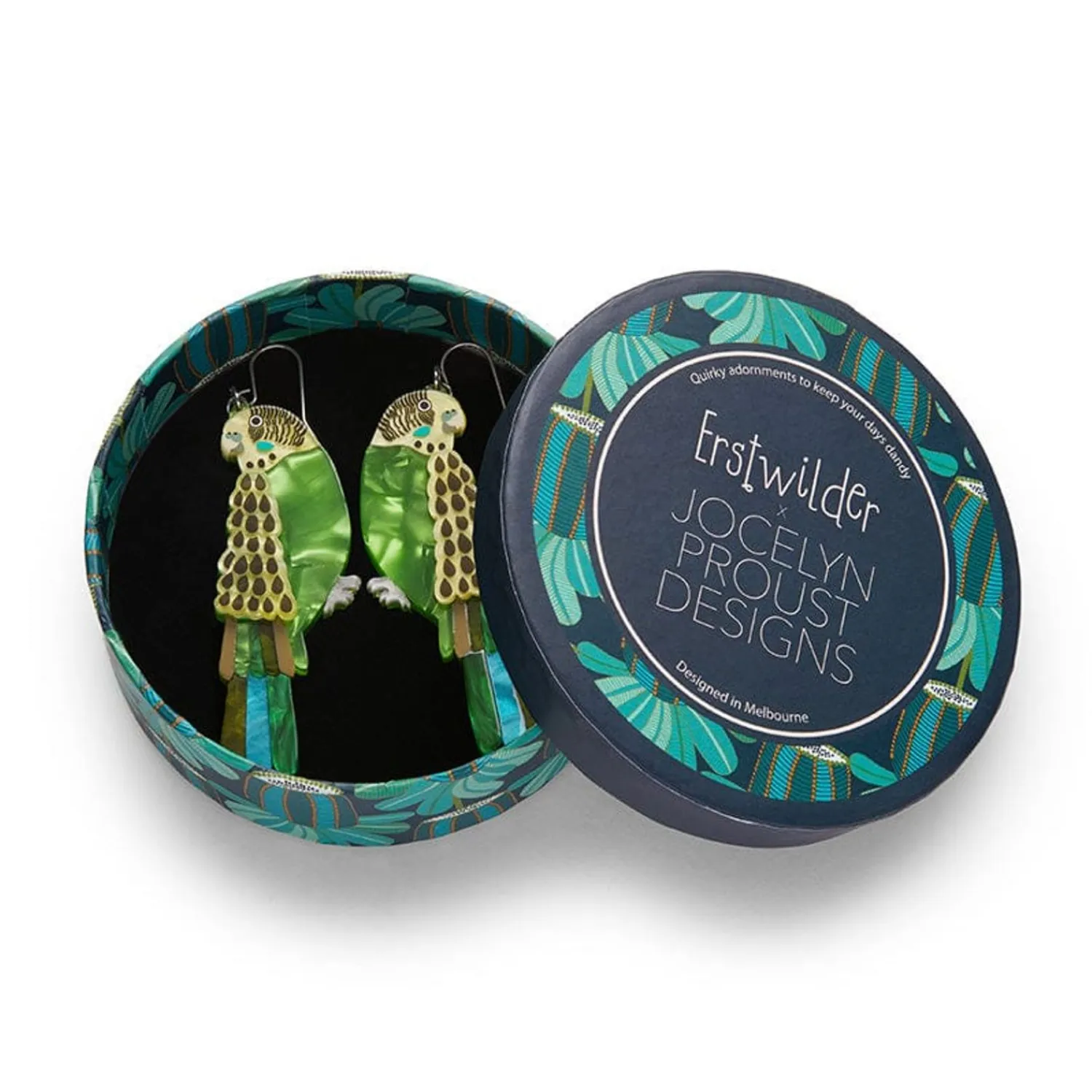 Flossie The Budgie Drop Earrings^Erstwilder Discount