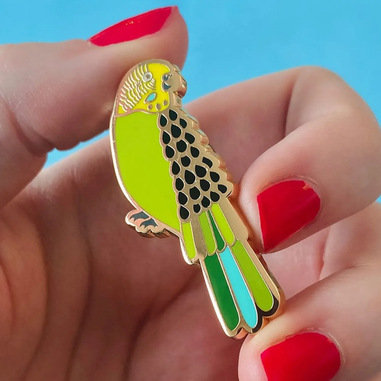 Flossie The Budgie Enamel Pin^Erstwilder Sale