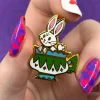Follow The White Rabbit Enamel Pin^Erstwilder