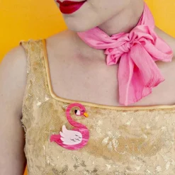 Francie The Flamingo Brooch^Erstwilder