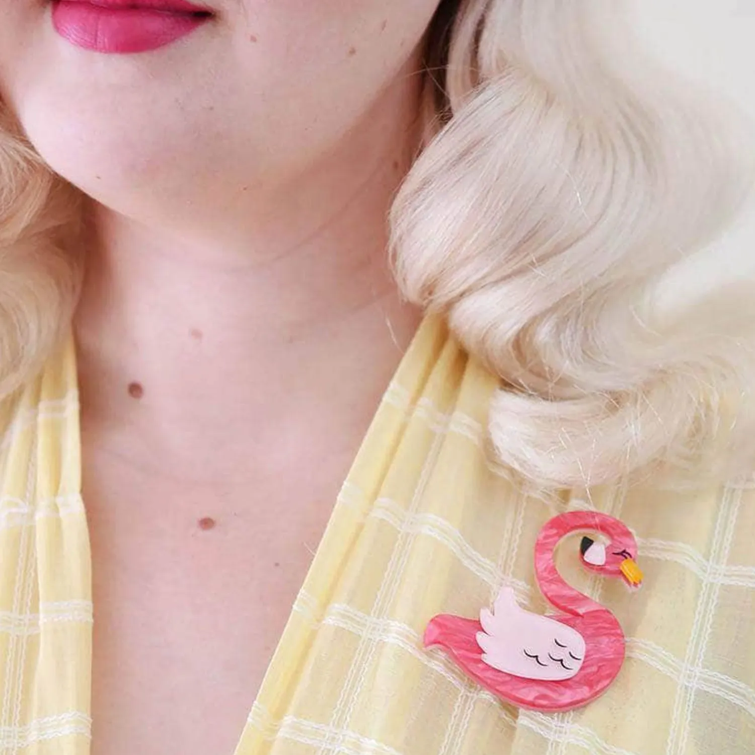 Francie The Flamingo Brooch^Erstwilder