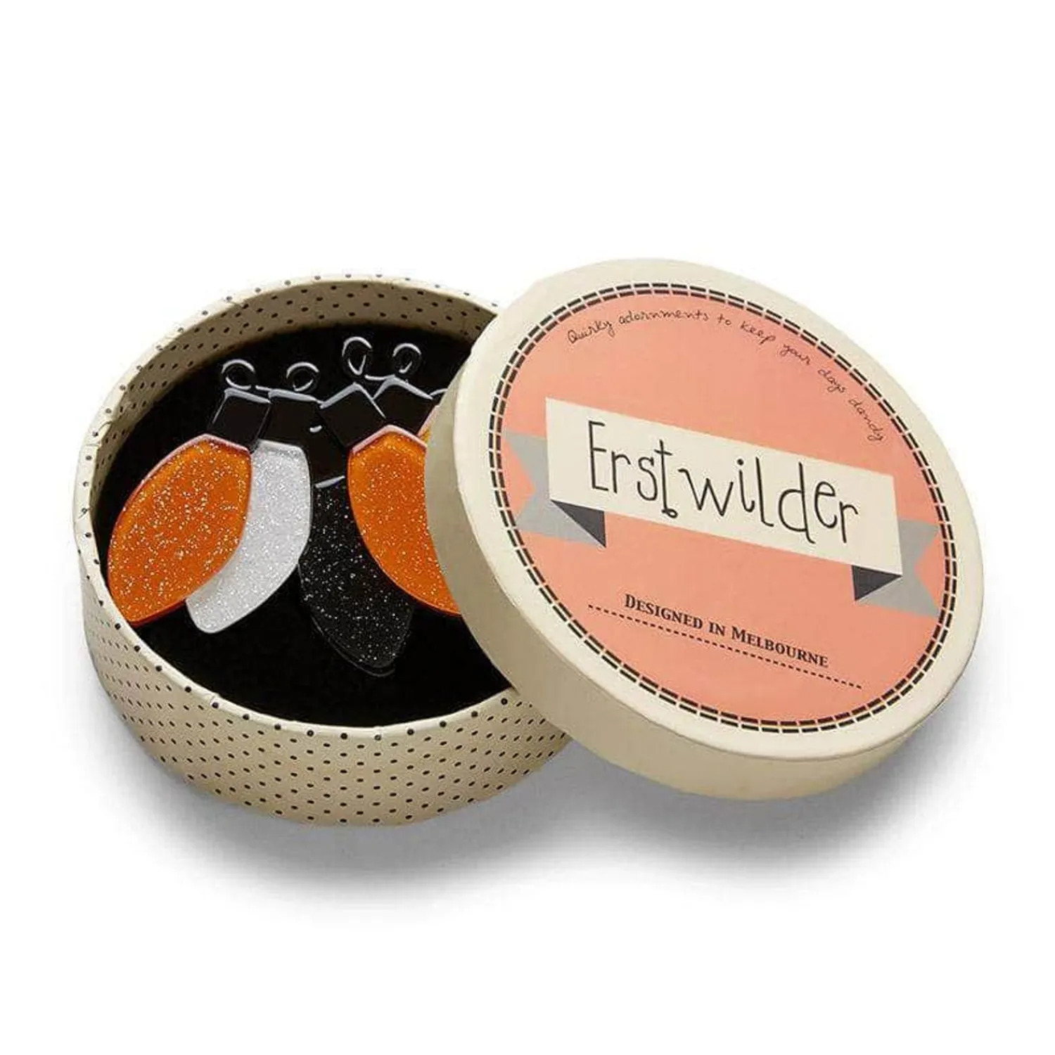 Fright Of The World Lights Brooch^Erstwilder
