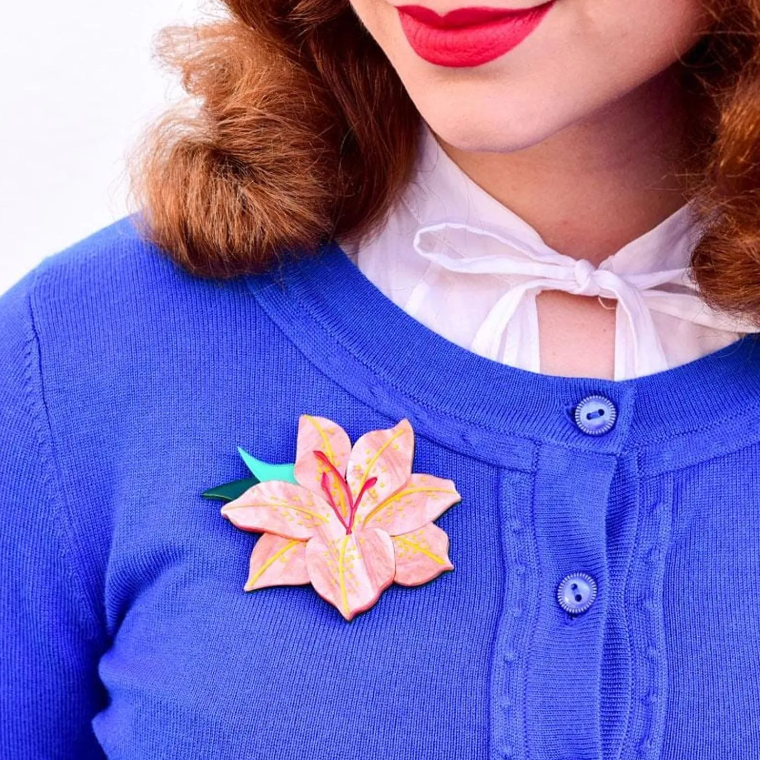 Frilly Lily Frond Brooch^Erstwilder Best