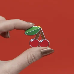 Fruit Salad Cherries Enamel Pin^Erstwilder Clearance