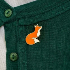 Furtive Fox Enamel Pin^Erstwilder New