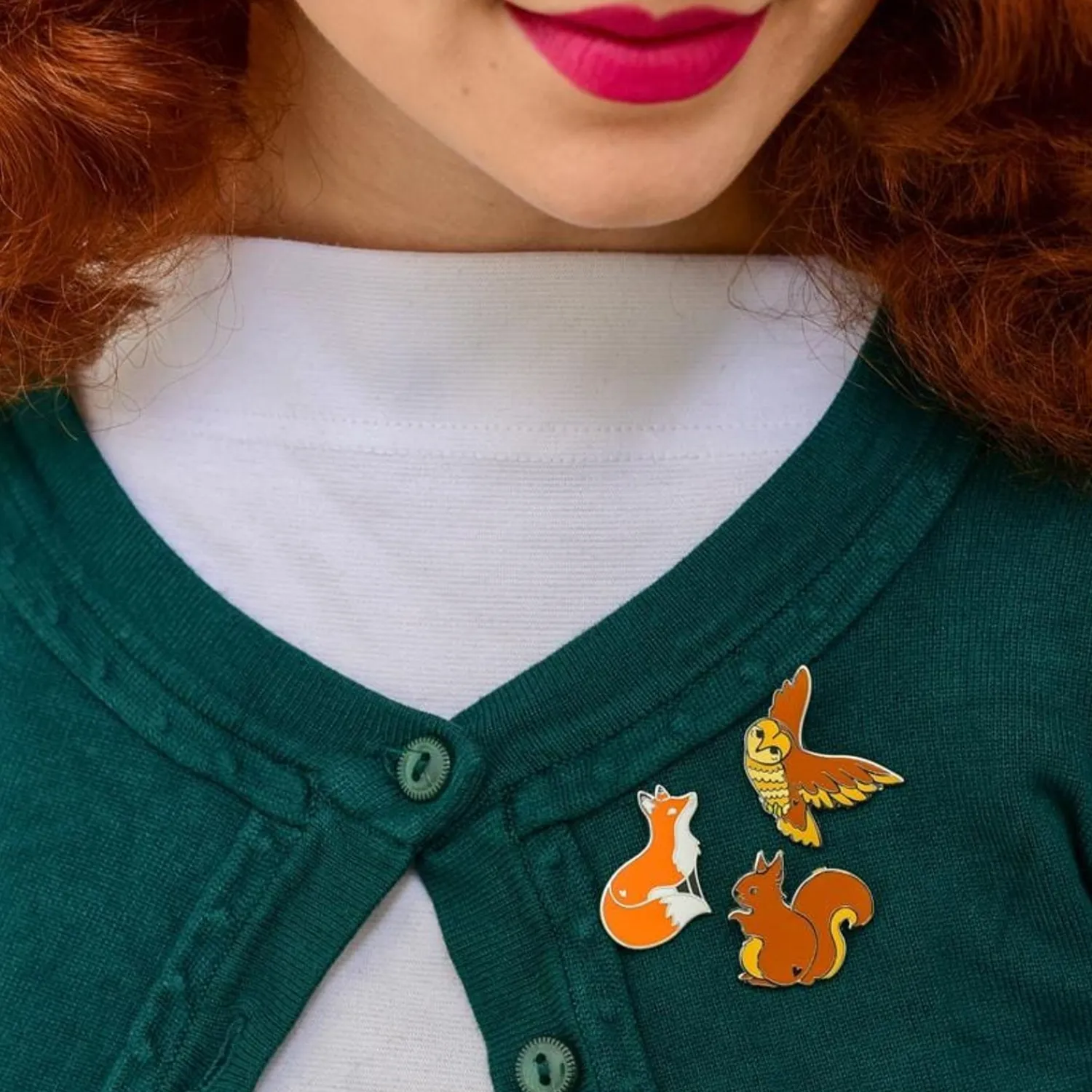 Furtive Fox Enamel Pin^Erstwilder New