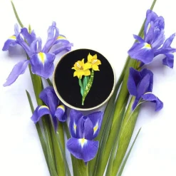 Garden Goddess Daffodil Brooch^Erstwilder Sale
