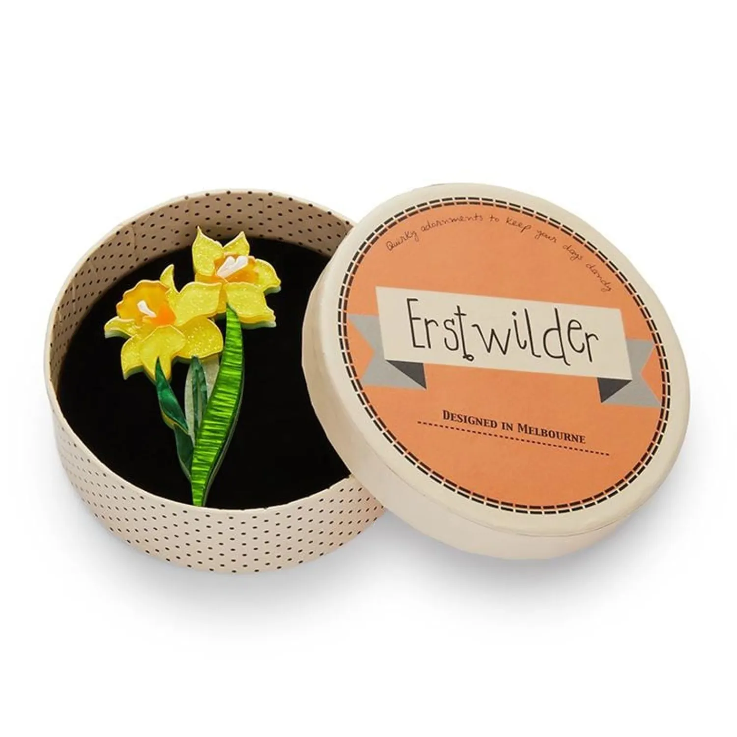 Garden Goddess Daffodil Brooch^Erstwilder Online