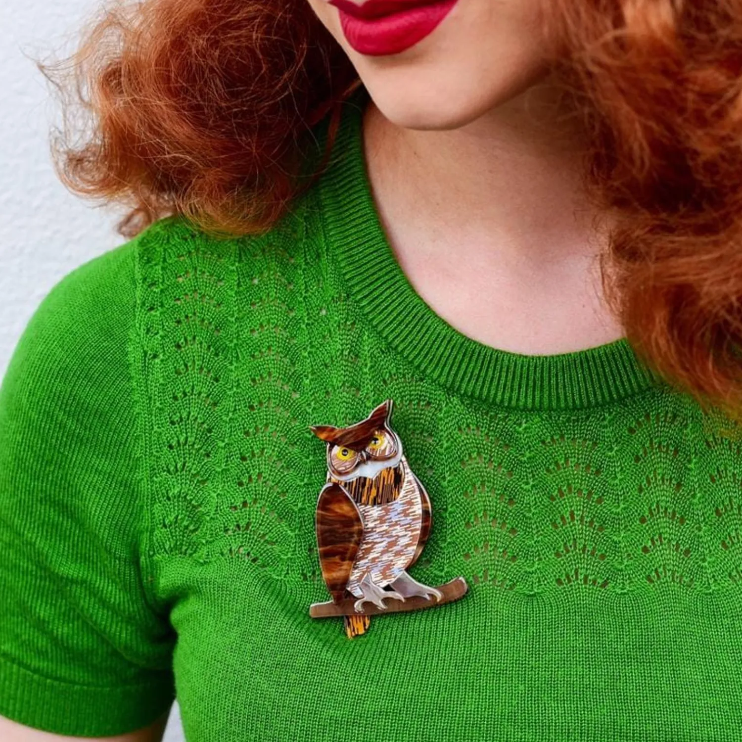 Gillian The Giving Owl Brooch^Erstwilder New