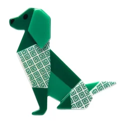 Give The Dog A Bone Brooch^Erstwilder New