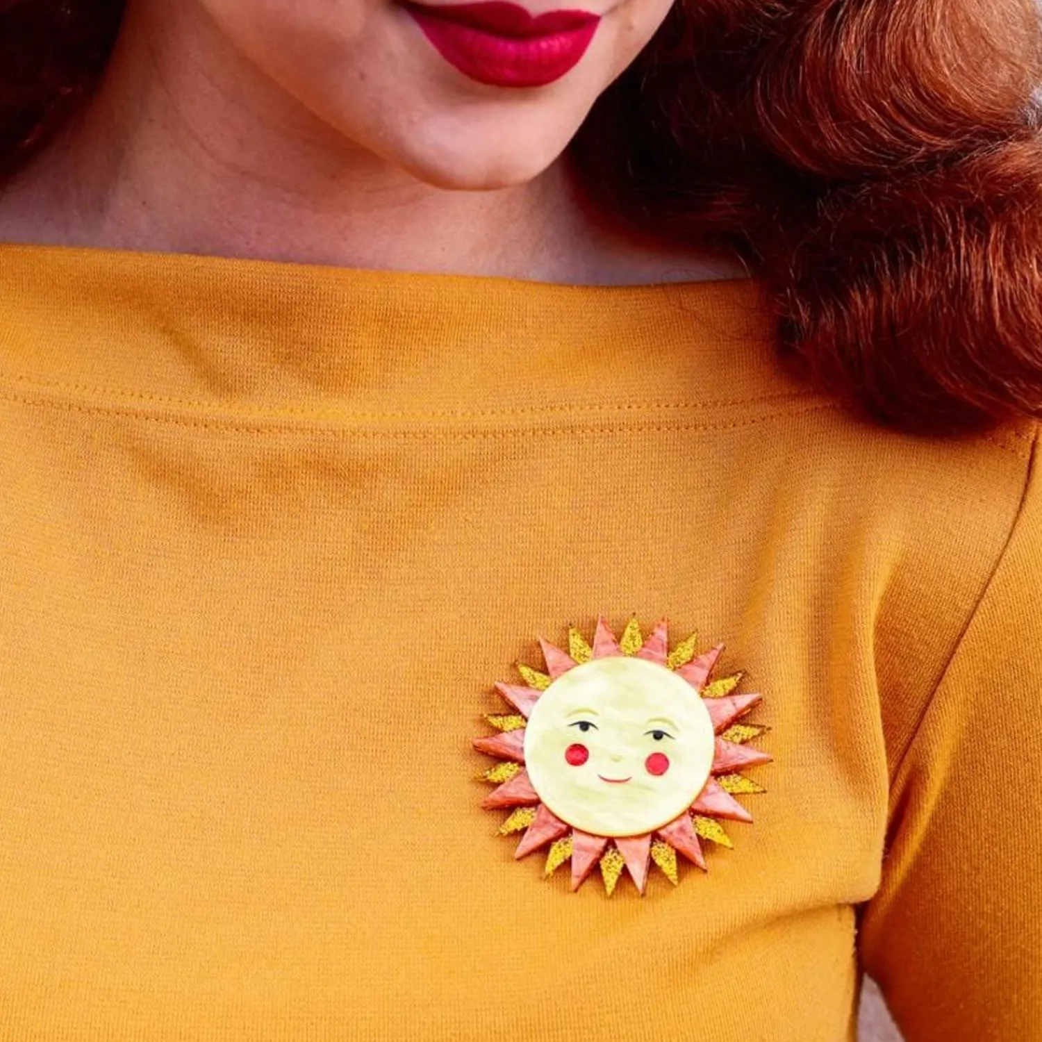 Golden Ray Brooch^Erstwilder Online