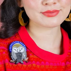 Good Omens Owls Brooch^Erstwilder Outlet