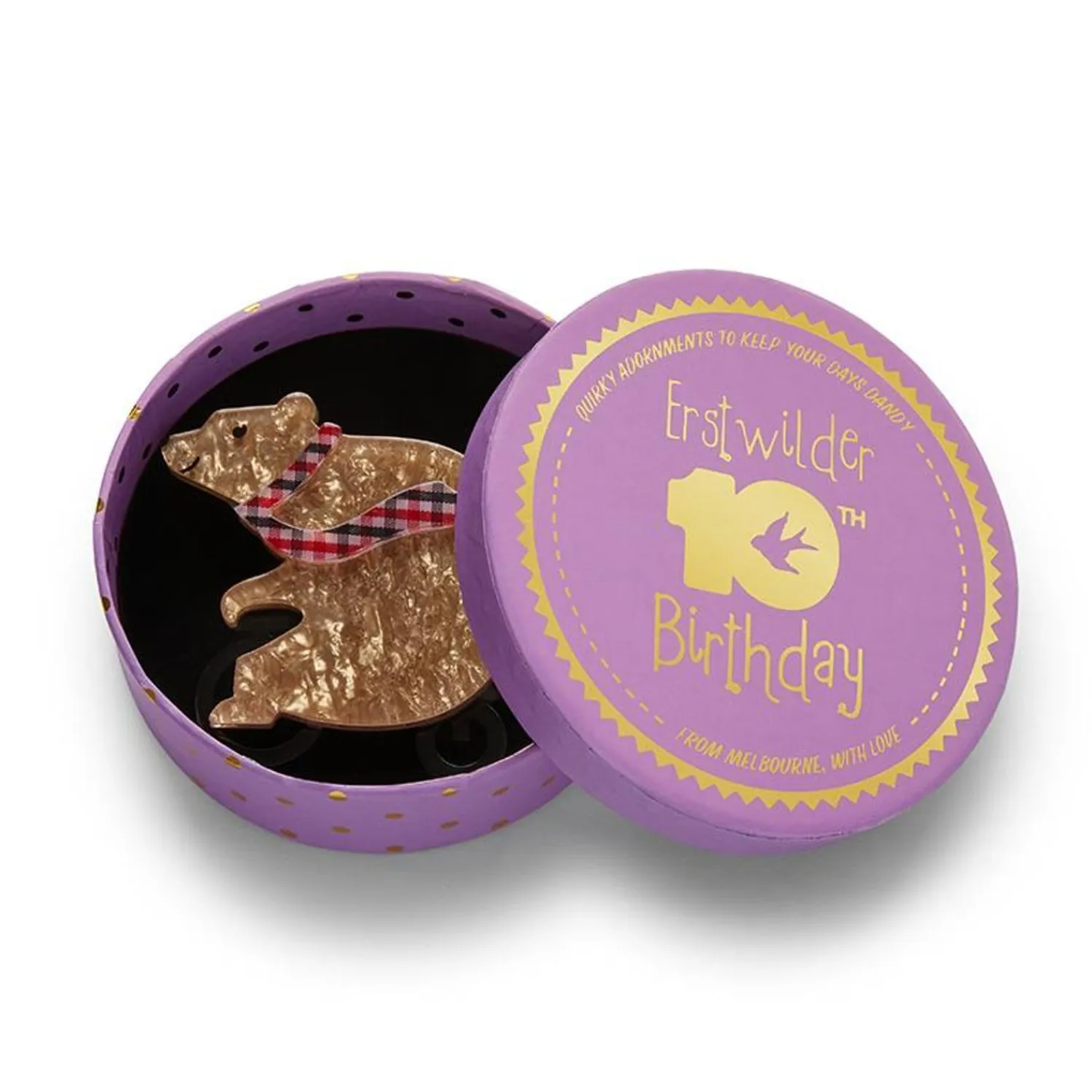 Grouchy Bear Brooch^Erstwilder