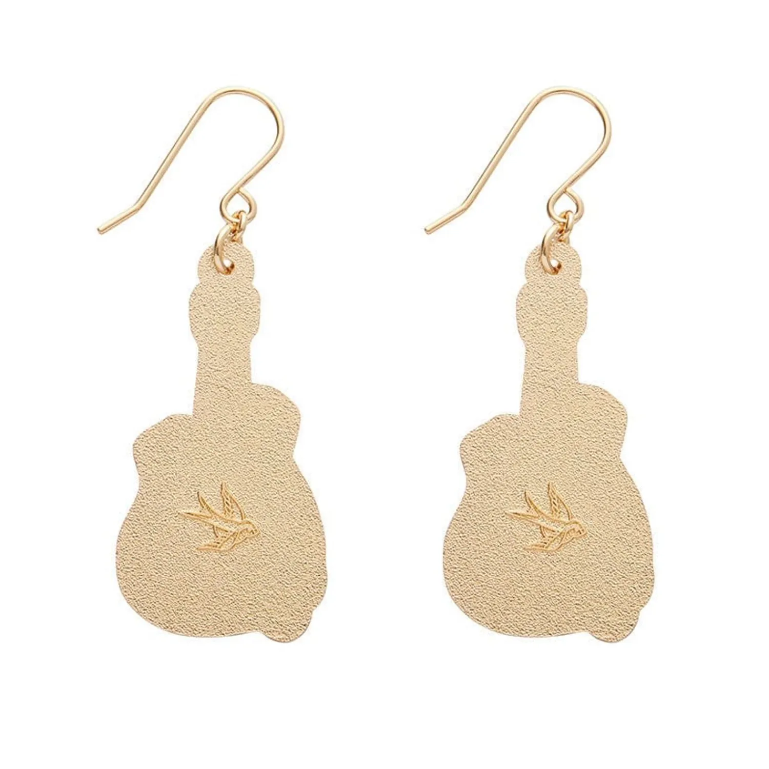 Guitar Blues Enamel Drop Earrings^Erstwilder Outlet