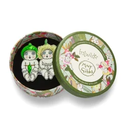 Gumnut Twins Brooch^Erstwilder