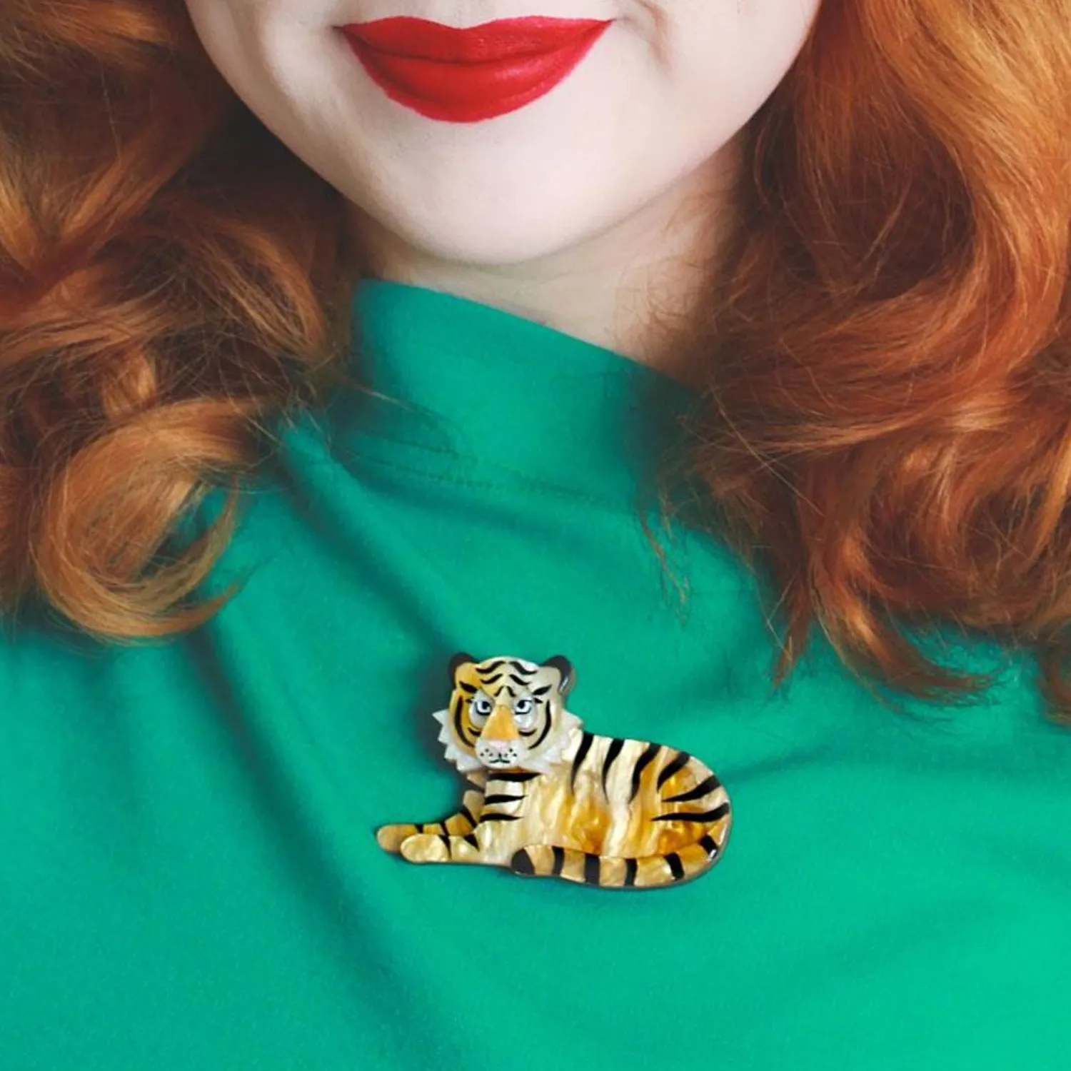 Hairy Hobbes Tiger Brooch^Erstwilder Clearance