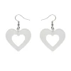 Heart Bubble Resin Drop Earrings - White^Erstwilder Online