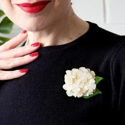 Heartfelt Hydrangea Brooch^Erstwilder
