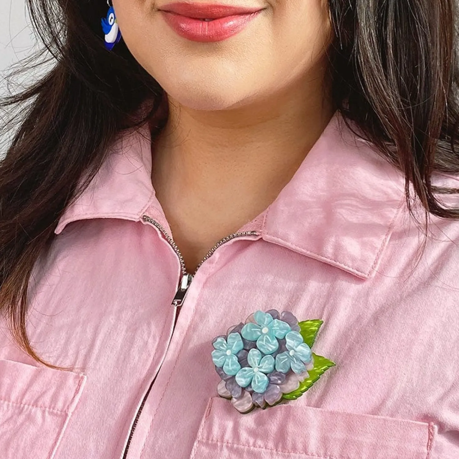 Heartfelt Hydrangea Brooch^Erstwilder Outlet