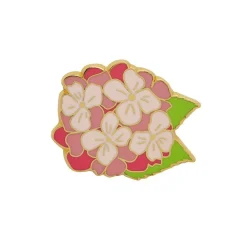Heartfelt Hydrangea Enamel Pin^Erstwilder Best