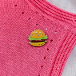 Hearty Hamburger Enamel Pin^Erstwilder Sale