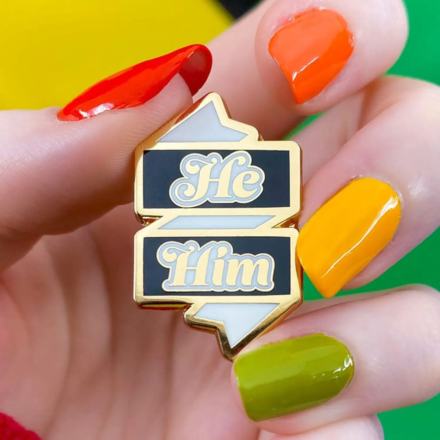 He/Him Pronoun Enamel Pin^Erstwilder Best