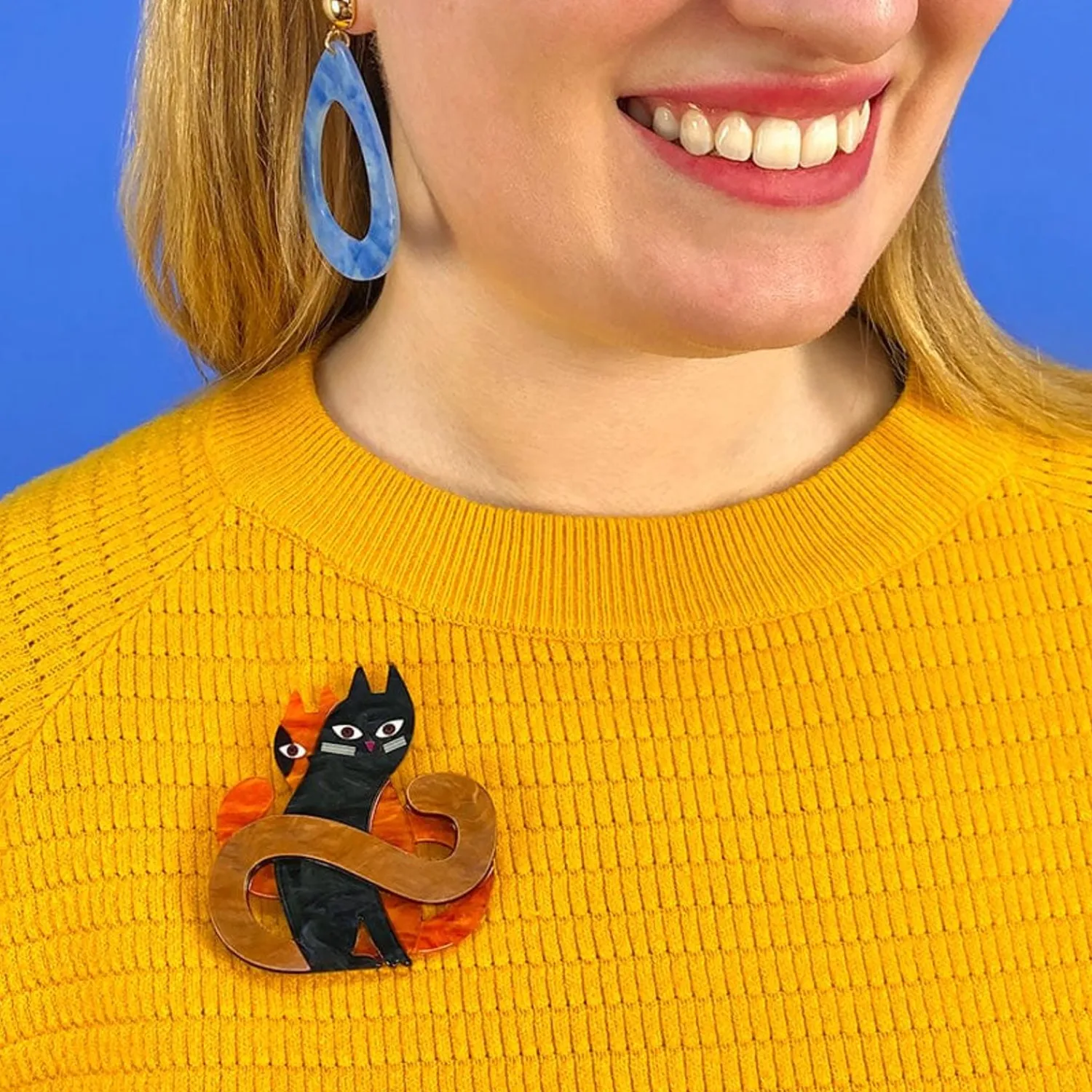 Hide And Seek Cats Brooch^Erstwilder Outlet