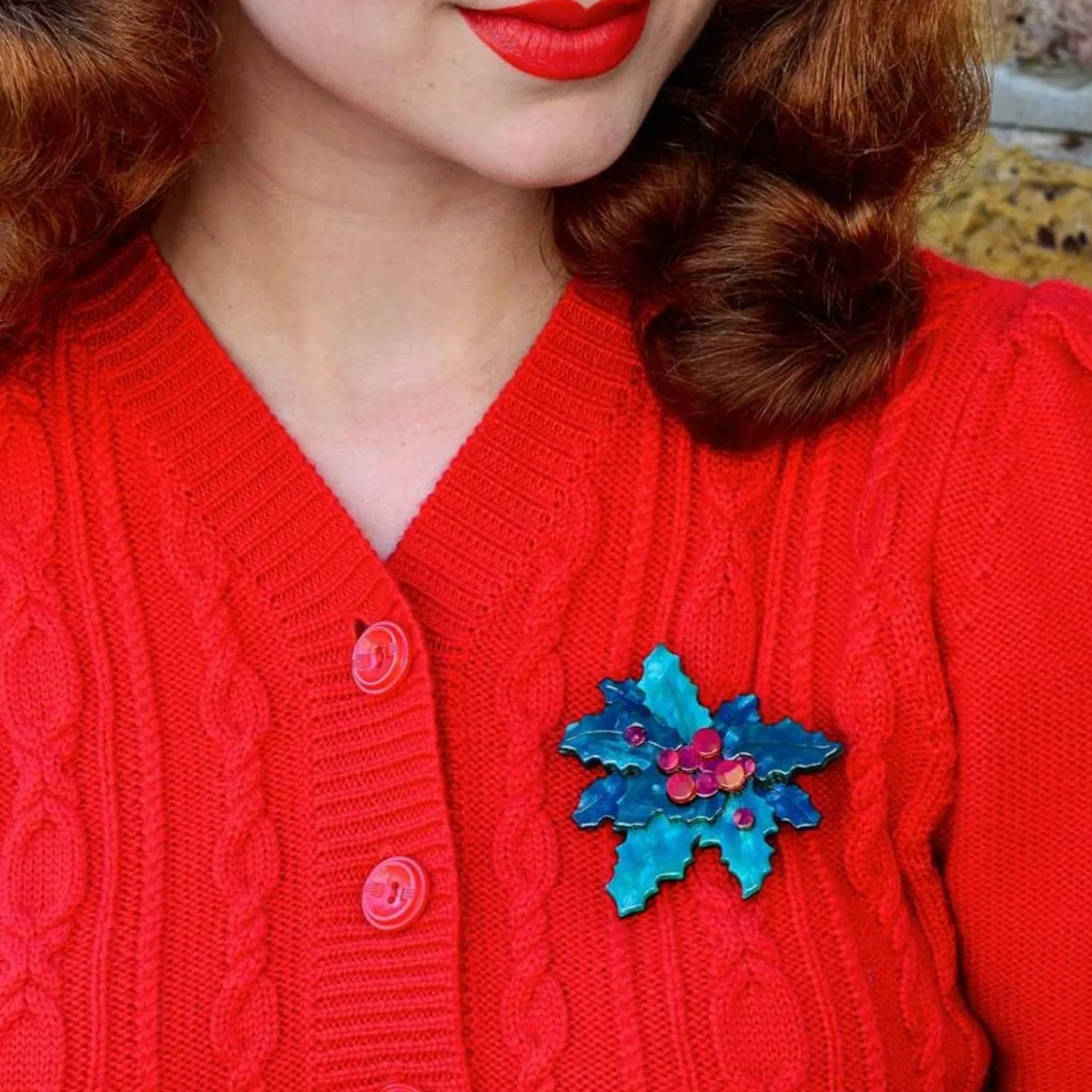 Holly Jolly Brooch^Erstwilder Sale