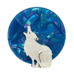 Howling At The Moon Brooch^Erstwilder New