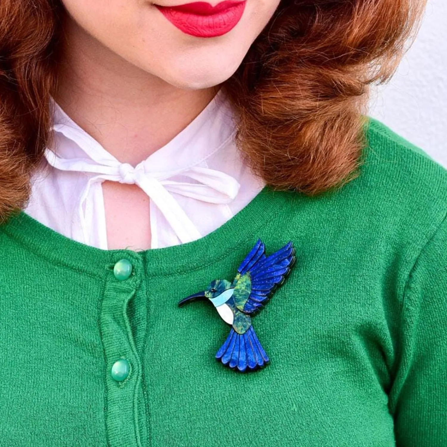 Hyacinth The Hummingbird Brooch^Erstwilder Clearance
