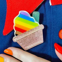 Ice Cream Acceptance Brooch^Erstwilder Best