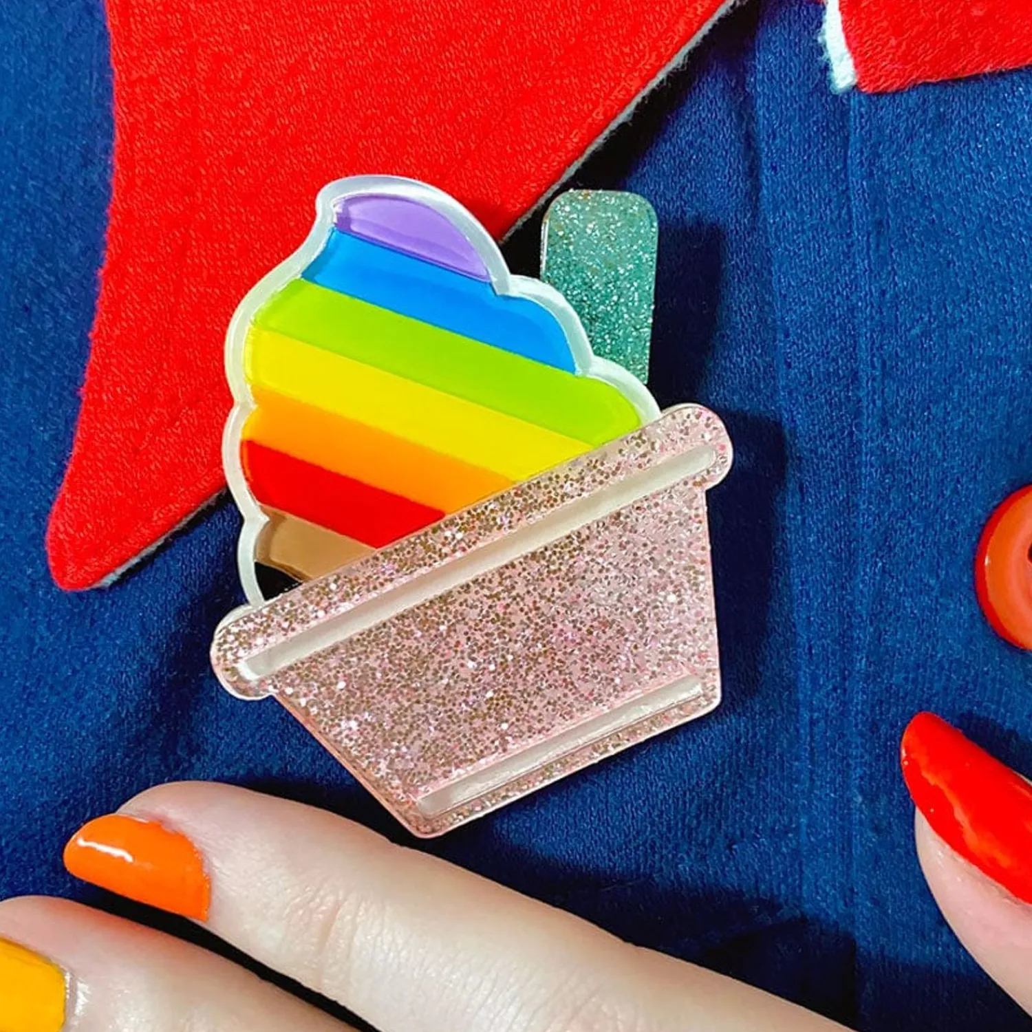 Ice Cream Acceptance Brooch^Erstwilder Best