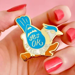 It'S Ok To Feel Blue Enamel Pin^Erstwilder Hot