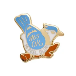 It'S Ok To Feel Blue Enamel Pin^Erstwilder Hot