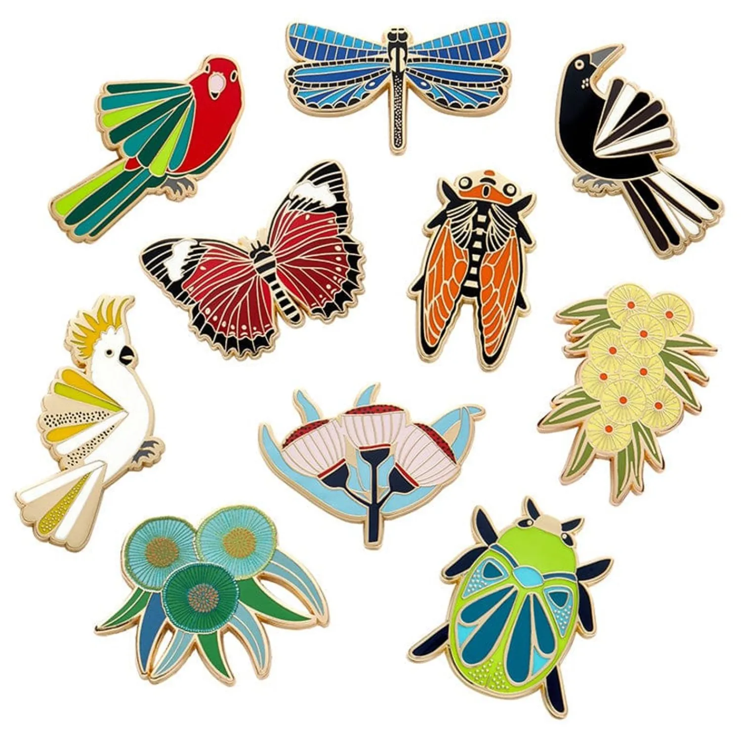 Jocelyn Proust Enamel Pin Pack - 10 Piece^Erstwilder Sale