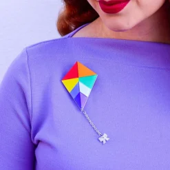 Kite Flight Brooch^Erstwilder New